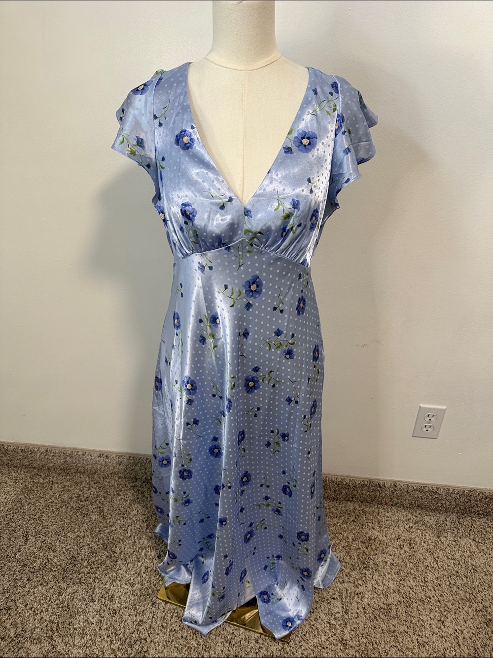 🌷 NWT Old Navy Occasion Satin Maxi Dress